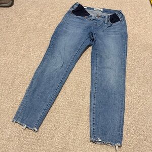 Madewell Maternity Light Blue Ankle Jeans